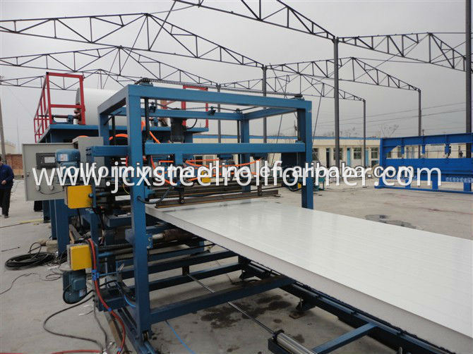 Rockwool Polyurethane EPS Sandwich Panel Production Machine Line